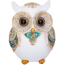 (АКЦИЯ) Cтатуэтка 10*7*14см Сова полистоун /79-231/LEFARD/ 