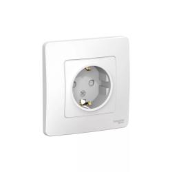 Розетка SYSTEME ELECTRIC Blanca с заземлением белый BLNRS001011