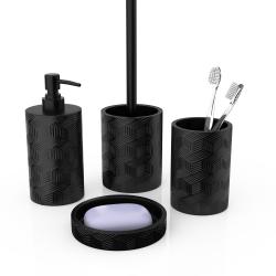 Стакан для зубной пасты FORA Delicate Black 