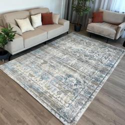 Ковер БЕЛЛА D008A - CREAM SHIRINK / BLUE FDY прямоугольник размер 2,0*2,9 м