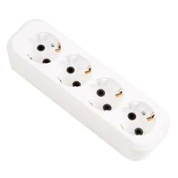 Колодка UNIVERSAL 4 гнезда с заземлением E304