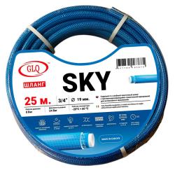 Шланг поливочный GLQ Sky Голубой 3/4" 25 м