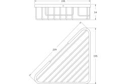 Полка для ванной ARTWELLE Universell 20 см 4119