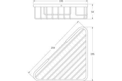 Полка для ванной ARTWELLE Universell 20 см 4119