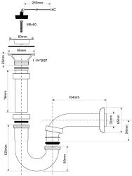 Сифон трубный MCALPINE MRP3275-CB