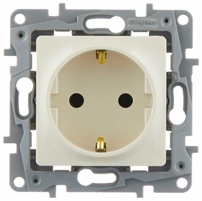 Механизм розетки сетевой LEGRAND Etika с заземлением слоновая кость 672321