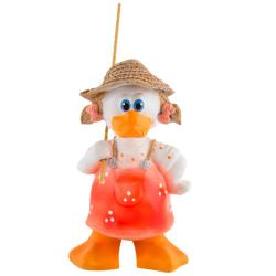 Фигурка для водоема Уточка-рыбачка