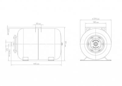 Гидропневмобак ДЖИЛЕКС Хит 24Г
