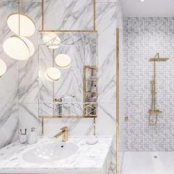 Плитка базовая ABSOLUT GRES Calacatta Gold матовая 60*120 см