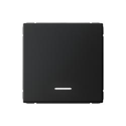 Механизм выключателя SYSTEME ELECTRIC Art Gallery 1 клавиша с подсветкой карбон GAL001013