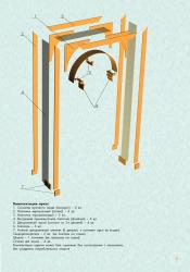 Арка №3 ПВХ орех итальянский 2230*1400*190 мм
