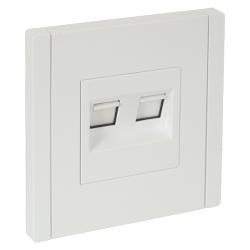 Розетка комбинированная IEK Forte&Piano RJ11/RJ45 белый FP-KT20-O-1-K01