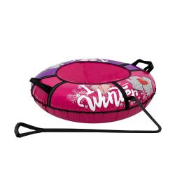 Санки-ватрушка ТЯНИТОЛКАЙ I Love Winter 93 см