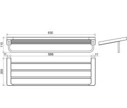 Держатель полотенца RAVAK 10° TD 330.00 