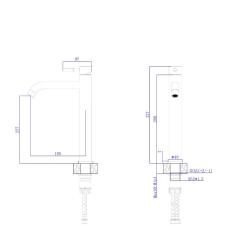 Смеситель для раковин-чаш RUSH A911-01-12G 