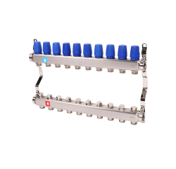 Коллектор нержавеющий MVI 10 выходов 1*3/4" EK MS.410.06