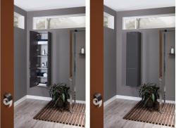 Пенал AQUANET Алвита L антрацит 35*157,6 см 