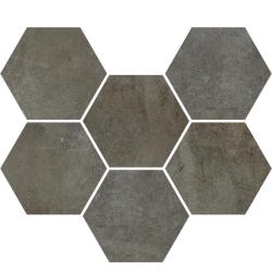 Мозаика COLISEUM Экспо Гексагон Дарк 25*29 см