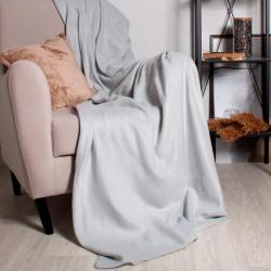 Плед CASA CONFORTE London basic Однотонный Светло-серый 150*200 см
