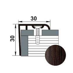 Профиль угловой ЛУКА ЛУ-30 ламинированный Дуб венге 4095 1,8 м