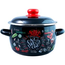 Кастрюля 5,0л Gazpacho эмаль/Appetite/