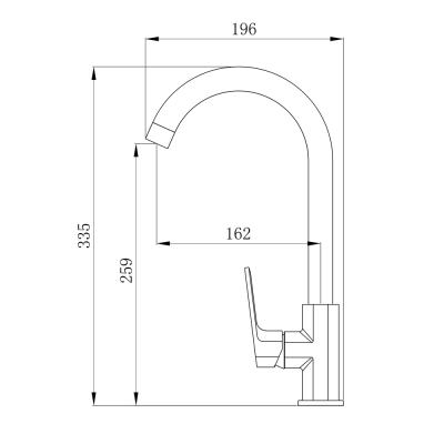 Cмеситель для кухни TOKITO 684522