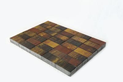 Плитка тротуарная BRAER Прямоугольник 60 Колормикс Мальва  