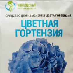 Удобрение минеральное ИВАНОВСКАЯ ЦВЕТОЧНАЯ ОРАНЖЕРЕЯ Цветная гортензия для цветов 50 г