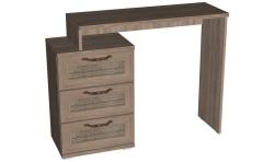 Стол туалетный EURO Рандеву Дуб оксид 806*1050/1240/328 мм