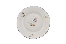Тарелка десертная ДОБРУШСКИЙ ЗАВОД Гуси 17,5 см 