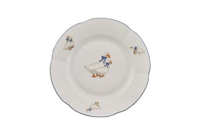 Тарелка десертная ДОБРУШСКИЙ ЗАВОД Гуси 17,5 см 