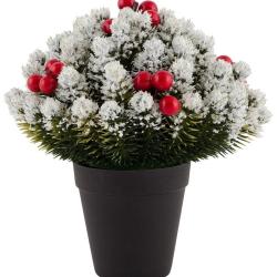 Ель искусственная ВОЛШЕБНАЯ СТРАНА Заснеженная в горшке 0,15 м 