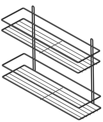 Полка для ванной PROFFERO черный