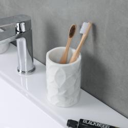 Стакан для зубной пасты FORA White Rock