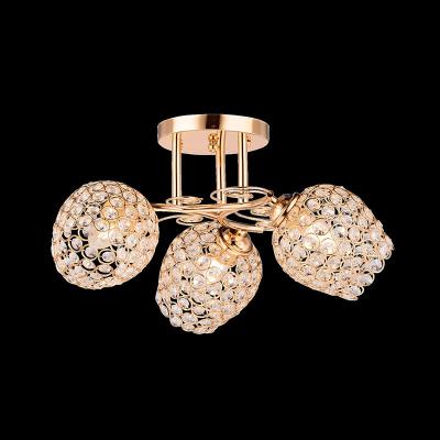 Люстра ЛАЙТ СФЕРА 73909/3T Mix FGD2+CH2 Золото