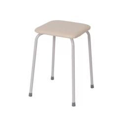 Табурет квадратный Пенёк легкий 184, цвет сиденья ваниль /ЗМИ/