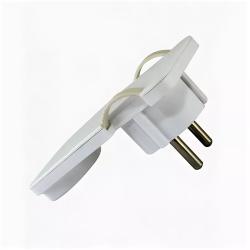 Вилка TDM угловая плоская белый