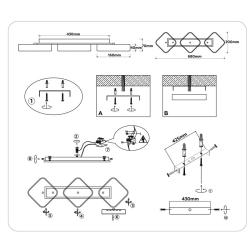 Люстра AMBRELLA Comfort FL4877/3 WH/WD Белый