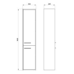 Пенал АСБ-МЕБЕЛЬ Монца 35*160 см
