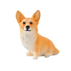 (АКЦИЯ) Копилка 23см Щенок Корги, гипс сер. /G009-23-206K/Яблоко/