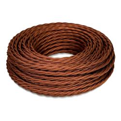 Провод ретро ТМ МЕЗОНИНЪ 2*0,75 мм2 шоколад