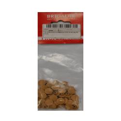 Заглушка декоративная на шестигранный шлиц темно-бежевый 50 шт