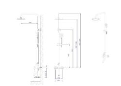 Душевая система RUSH Melos SUS1101-40Grey