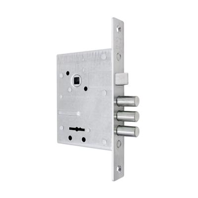 Замок врезной ПРОСАМ 9-6 Блестящая латунь