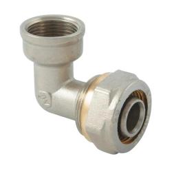 Уголок ALSTREAM комбинированный обжим 16 мм 3/4" ВР