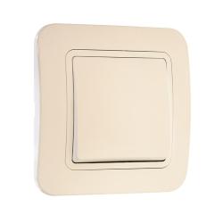 Выключатель MAKEL Lilium 1 клавиша проходной кремовый 70205