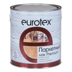 Лак EUROTEX Premium паркетный полуматовый 2,5 л