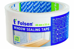 Лента FOLSEN для заклейки окон белый 48 мм 33 м 
