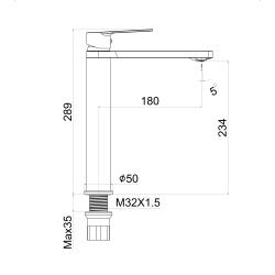 Смеситель для умывальника TOKITO 751322