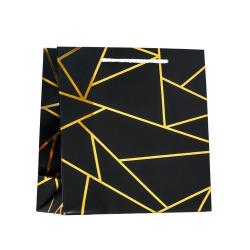 Пакет бум. 22,5*23*10см Золотые линии /9568241/UPAK LAND/